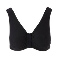 McKesson Cotton-Spandex Black Post-Surgical Bra 36 Inch Chest B to D Cup