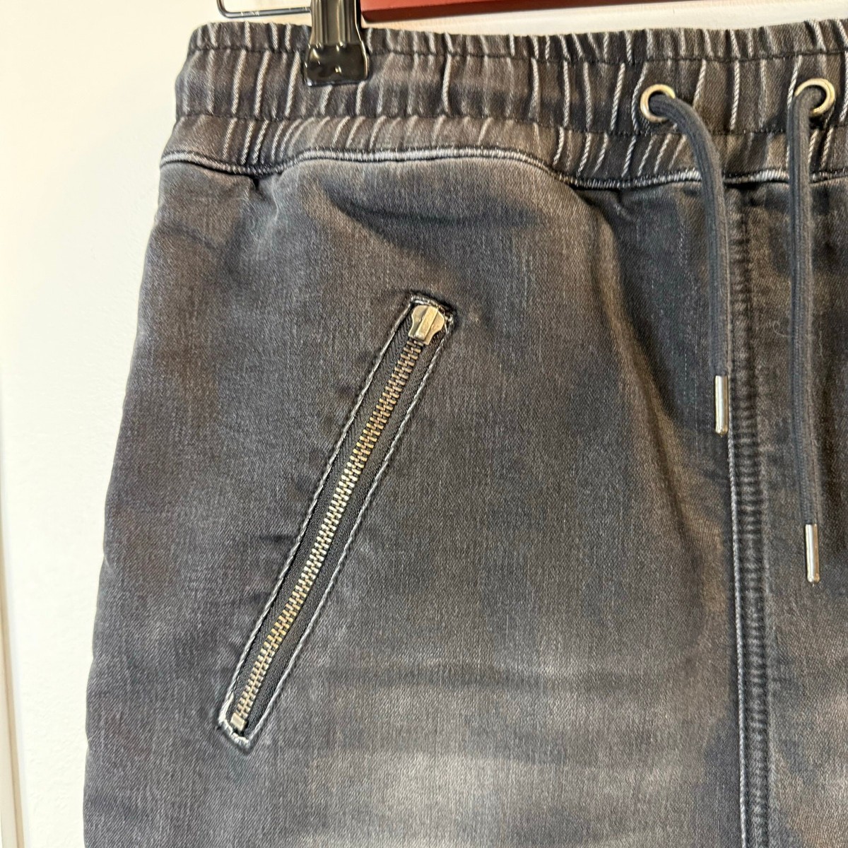I Love Ugly Men’s Black Utility Jeans Size M View 4