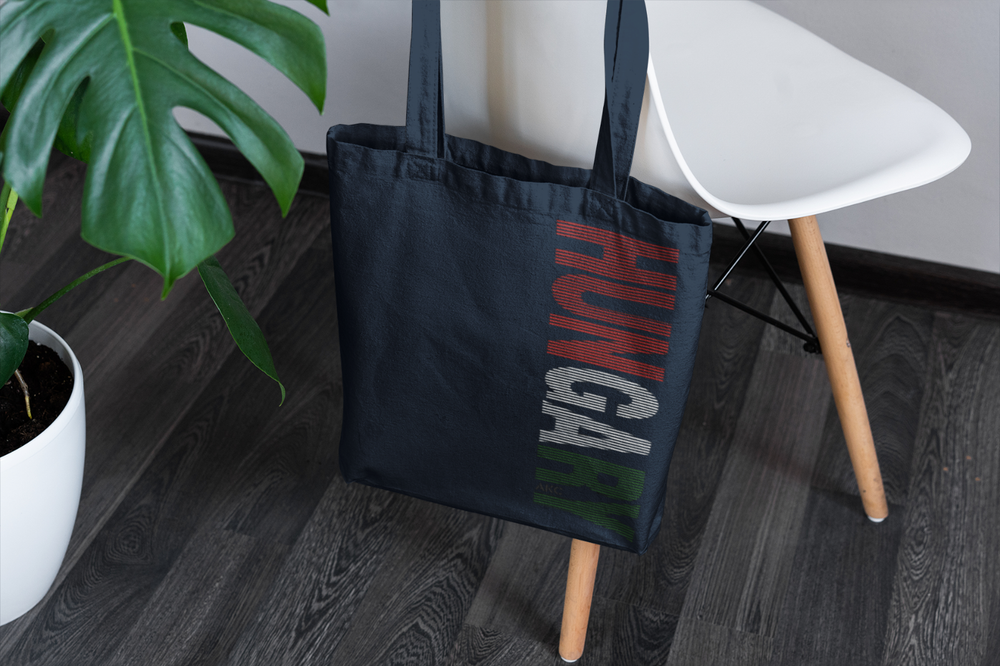AKC Hungarian Sliced Font Canvas Tote Bag with Adjustable Strap  