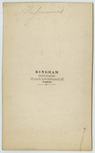 CDV 1860-70 Bingham. Le peintre Ernest Meissonier et son chien. - Picture 2 of 2