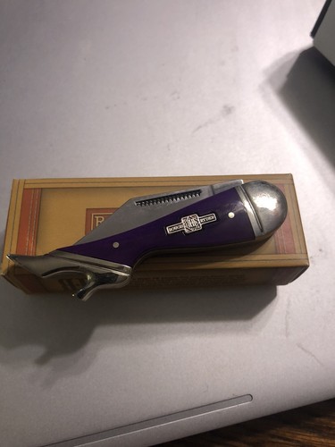 Rough Rider kleines Beinmesser RR1271 lila glatte Griffe einzelne klappbare Klinge