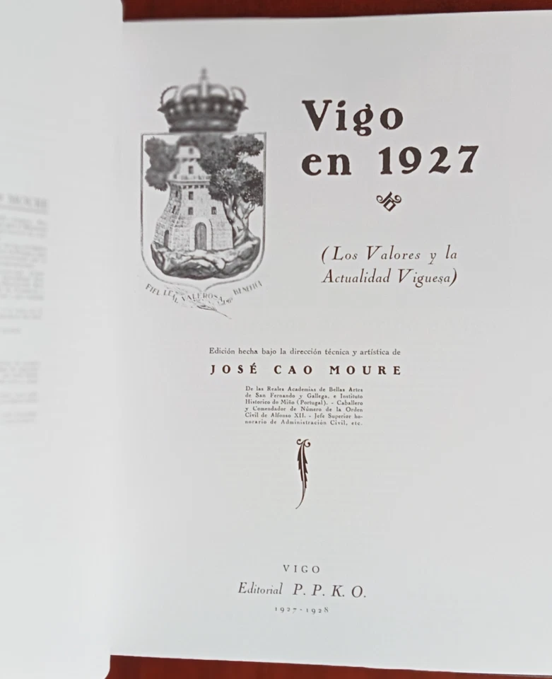 VIGO EN 1927-VALORES DE ACTUALIDAD VIGUESA ED 2005 FACSIMIL TAPA DURA 298 PAGS - Imagen 4 de 4