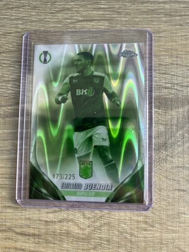 Emi Buendia Aston Villa /225 night vision ray wave topps chrome 23/24