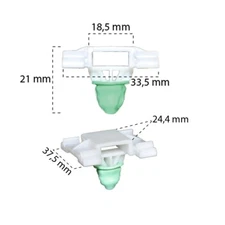 10 PCS Genuine VW Door Trim Clips 1H0853585B