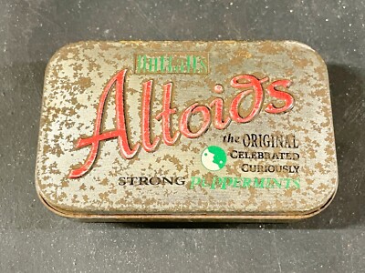 VINTAGE NUTTALLS ALTOIDS STRONG PEPPERMINT TIN ADVERTISING
