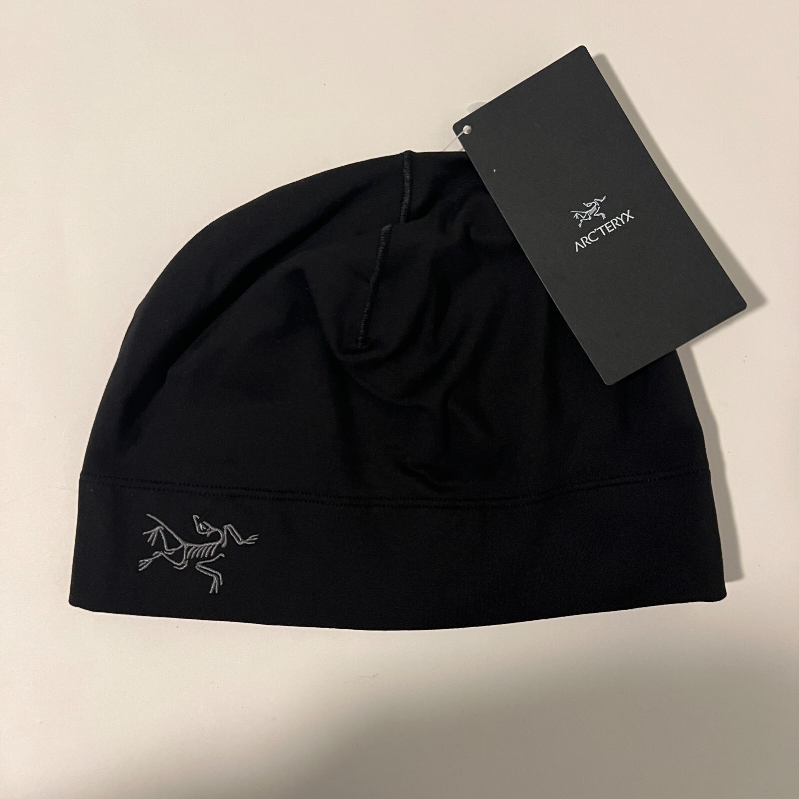 Arc'teryx Rho Beanie Toque Leggero Nero Taglia Large XL