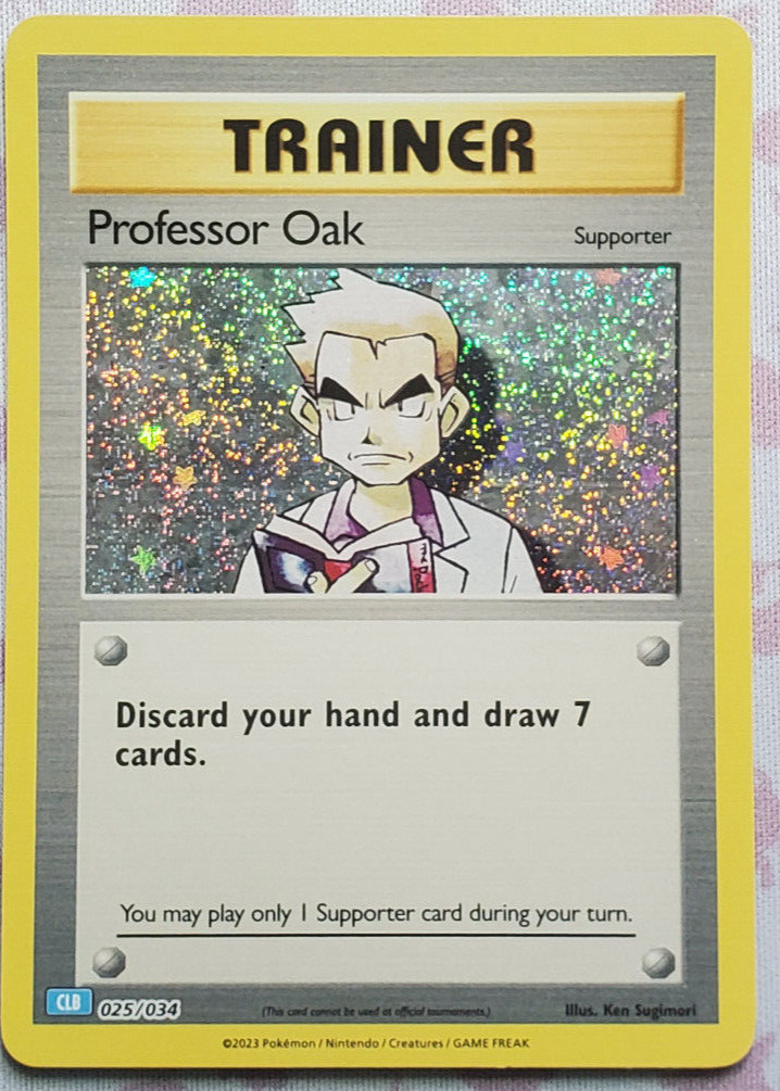 Professor Oak 023/034 NM English Pokemon Card TCG Classic Collection