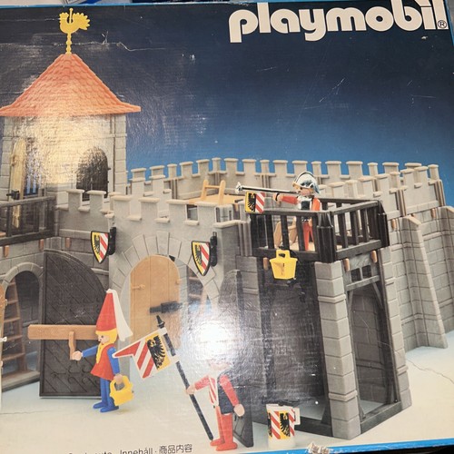 PLAYMOBIL 3446 SMALL MEDIEVAL CASTLE 1985 RETIRED IN OPEN BOX - Picture 4 of 15