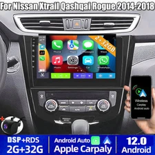 CAR RADIO ANDROID GPS WIRELESS CARPLAY FOR NISSAN XTRAIL QASHQAI ROGUE 2014-2018