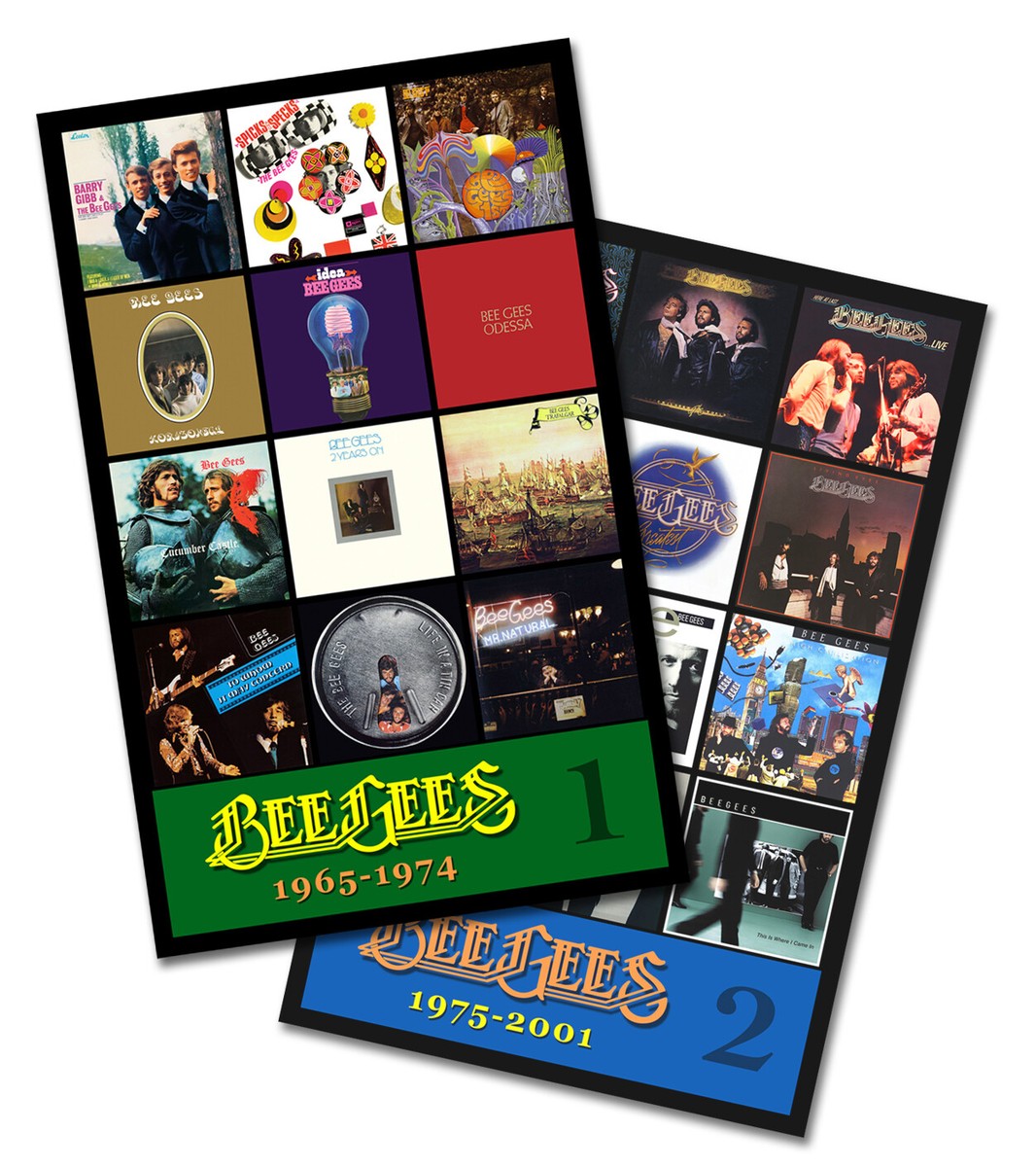 BEE GEES twin pack discography magnet set (two 3.75