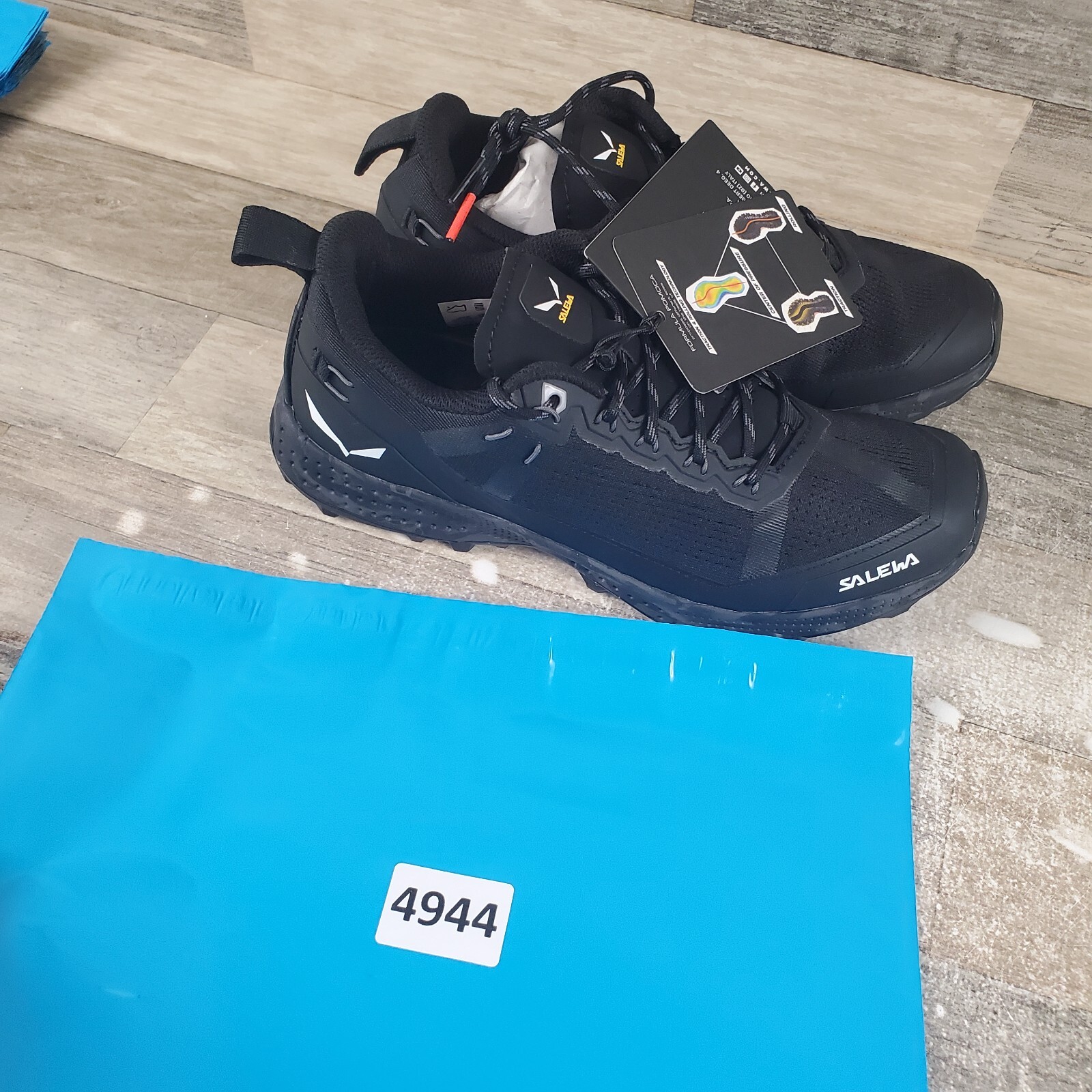 Salewa Pedroc Air Womens Shoes Sz 7 Black Hiking Sneakers Lightweight 