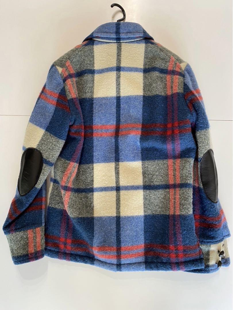 Number (N)ine 2008 CPO Jacket Wool Leather Check Pattern | eBay 