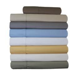 Adjustable Top Split California King Solid Sheets 650 TC Half Split Fitted