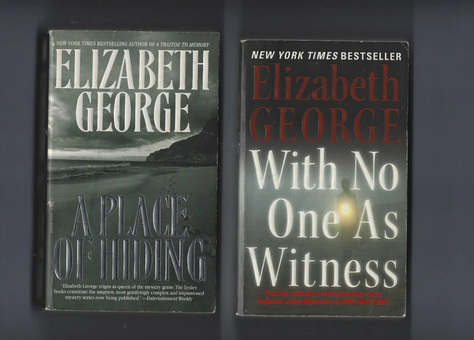 ELIZABETH GEORGE 4 BOOKS A PLACE OF HIDING SUITABLE VENGEANCE JUST ONE EVIL ACT Foto 4 de 4