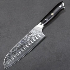 Japanese 7inch Santoku Knife Japan VG10 Damascus Steel Kitchen Chef Chop Knife