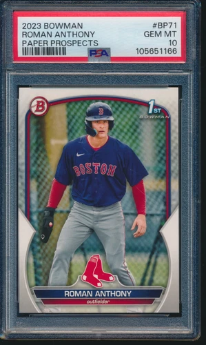 PSA 10 ROMAN ANTHONY 1st 2023 Bowman Paper Prospects RED SOX Rookie RC GEM MINT