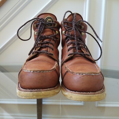 Vintage Red Wing Irish Setter 838 Wingshooter Moc Toe Boots Leather L Sz 11.5 Irish Setter-838-Men main image 4