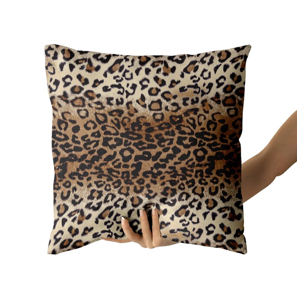 Juego de 2 fundas de almohada de leopardo marrón de 20x20 pulgadas para guepardo Foto 4 de 4