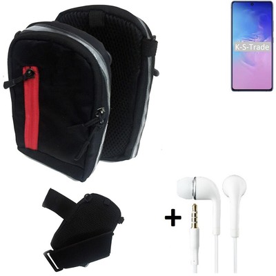  Gürteltasche + Kopfhörer für Samsung Galaxy Note 10 Lite Outdoor Schutz Hül