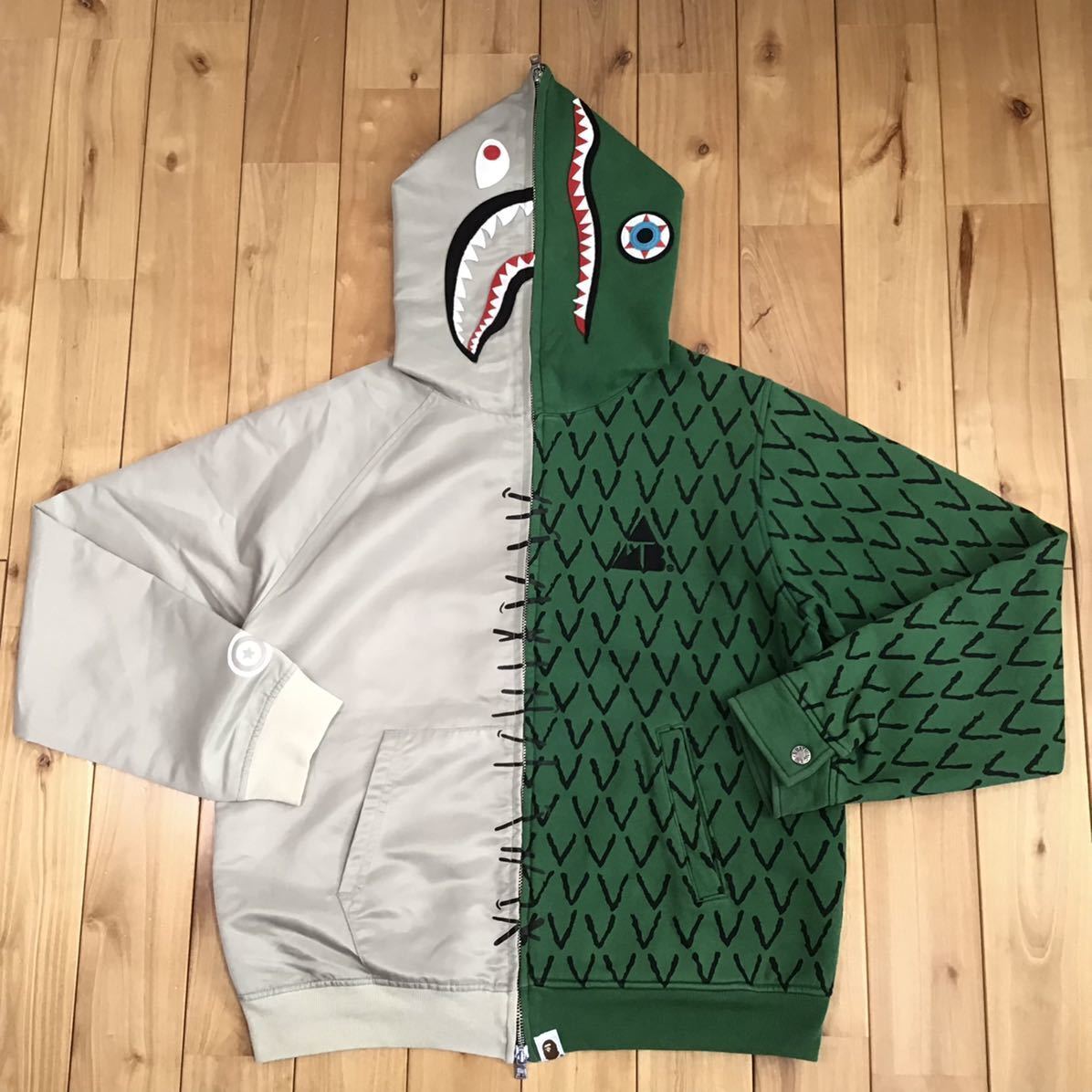 BAPE × AMBUSH Alligator Shark full zip hoodie A Bathing Ape BAPE × AMBUSH Alligator Shark full zip hoodie A Bathing Ape