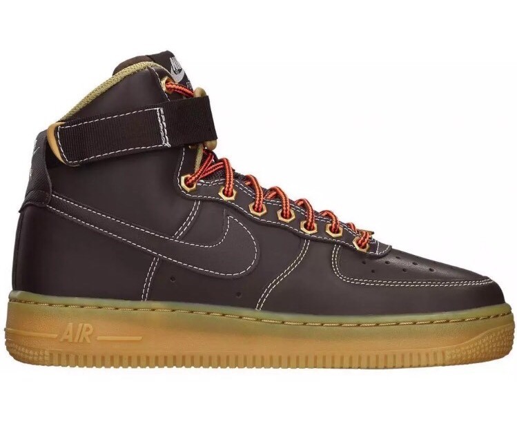 Nike Air Force High Top (GS) Brown Gum 653998 200