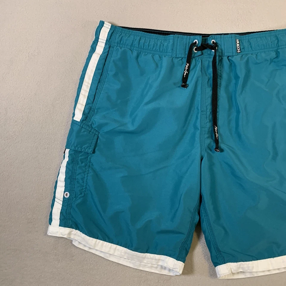 Bañador Maui And Sons para Hombres 38 Pantalones Cortos de Playa Surf Y2K Funky Verde Exterior Foto 4 de 4