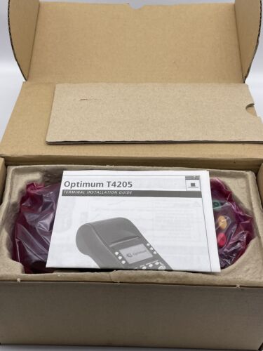 Credit Card Terminal Machine Optimum Hypercom Model T4205 - BRAND NEW IN BOX - Picture 1 of 5