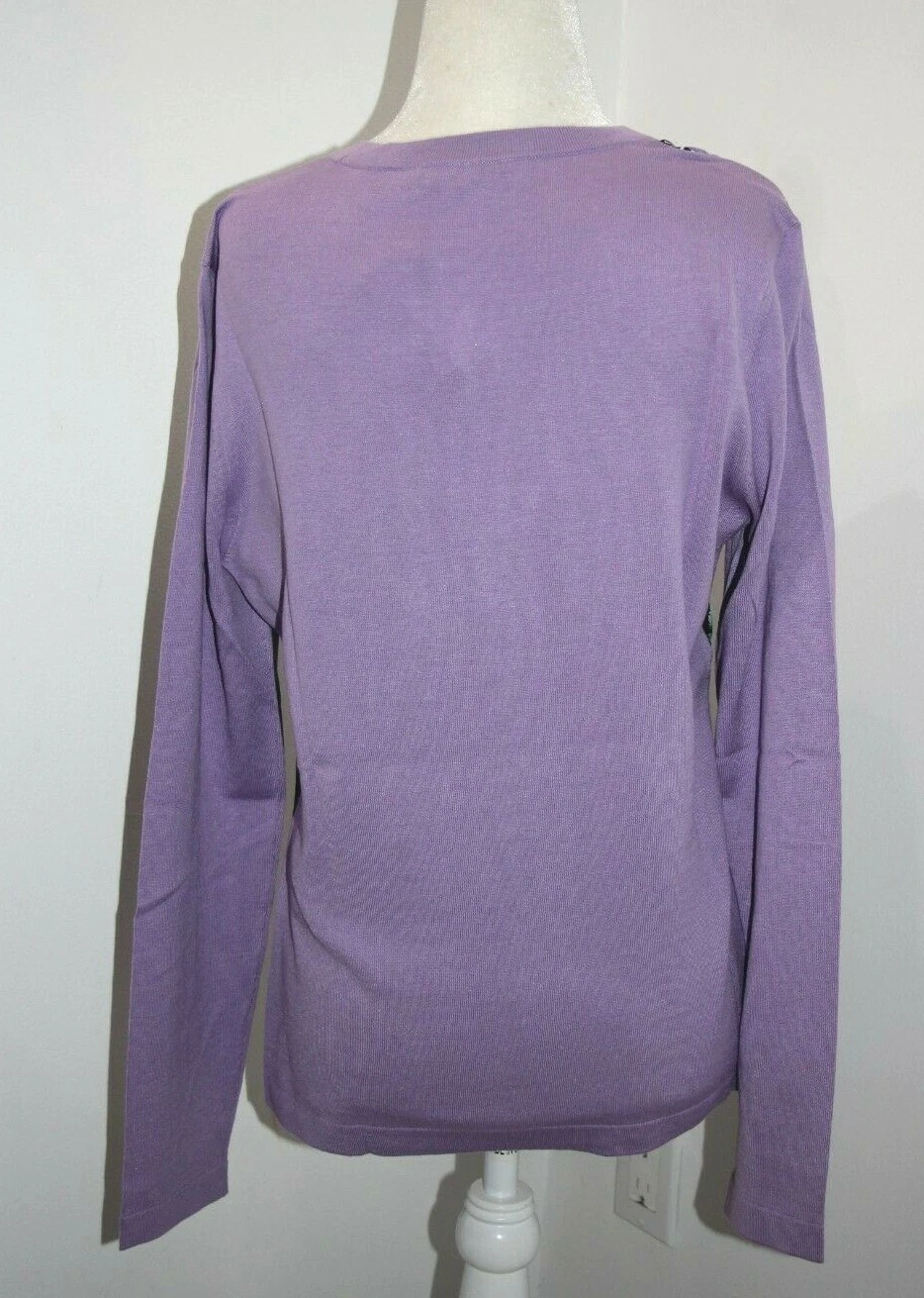 Top cardigan VERSACE COLLECTION fiori barocchi tecnica mista taglia US M IT 44