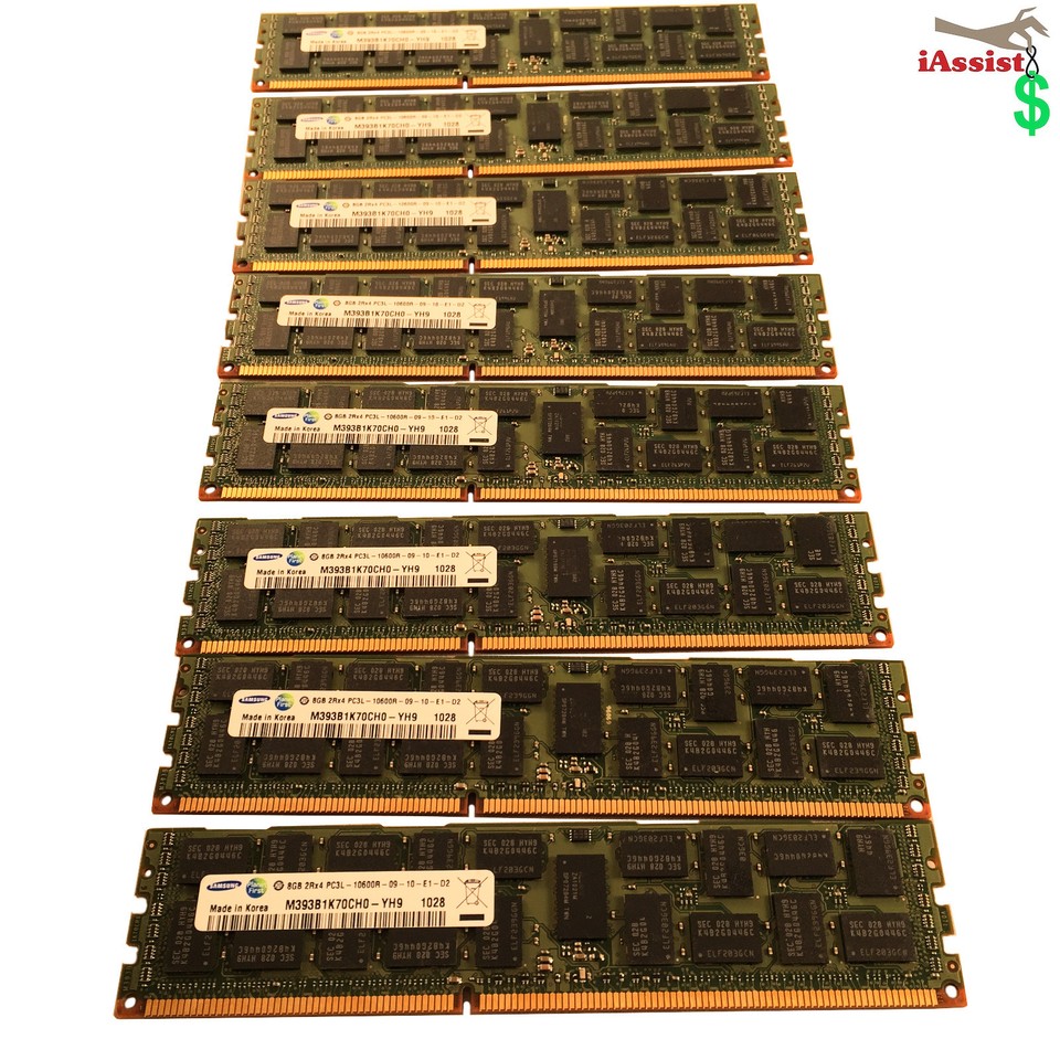 64GB (8x 8GB)DELL POWEREDGE Memory RAM for R610 R710 R815 R510 C6105 ...