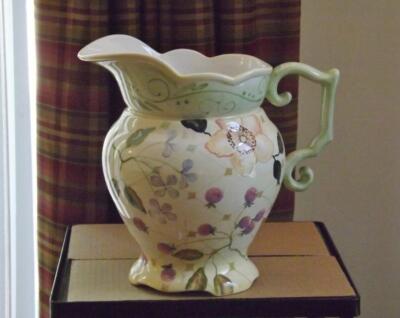 Tracy Porter Evelyn Floral Pitcher 3 1/2 Quarts 9.75''