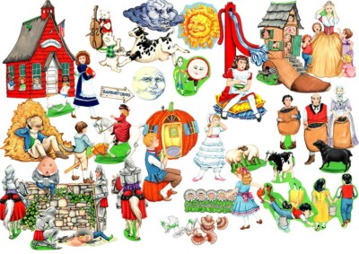 コレクション Y GANDER RHYMES Mother Goose Felt Figures For Flannel Board Stories Nursery Rhymes