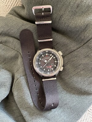 CITIZEN Dual Crown GMT Compressor Style B877-R005600 Black Dial