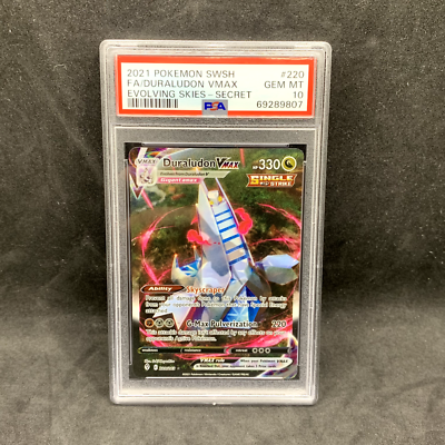 PSA 10 - Duraludon VMAX 220/203 Alternate Art - SWSH Evolving