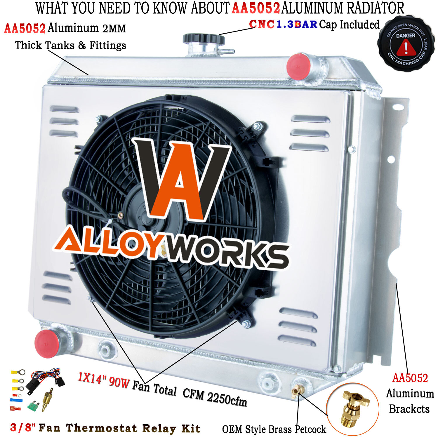 4 Row Radiator Shroud Fan For 1970-1974 72 Dodge Charger Challenger 22