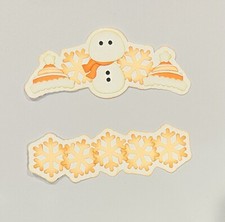 Winter Scrapbook Accessories Border Handmade Paper Pierced Die Cut