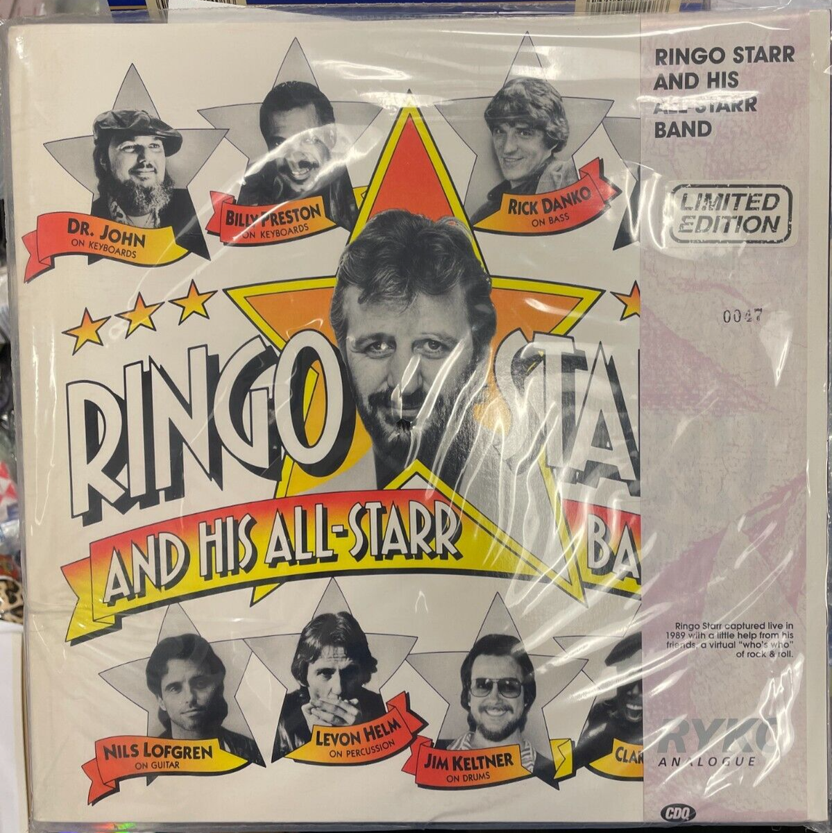 ★リング・スター★　LPレコード4枚セット Ringo Starr His All Starr Band LP 1990 Vinyl Sealed low ltd