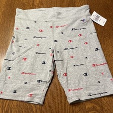 Champion Girls Script Bike Shorts Size Med NEW WITH TAGS
