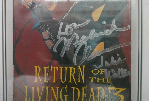 Return of the living dead 3 VHS movie - Horror - Rewind GRADING Signed JSA Auth - Picture 4 of 9