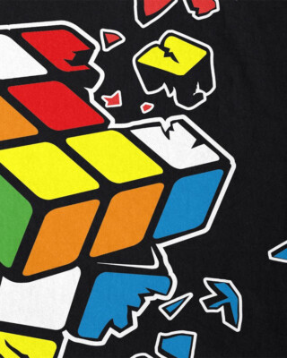 Sheldon Cube Kinder T-Shirt zauberwürfel cooper big bang rubik explosion theory