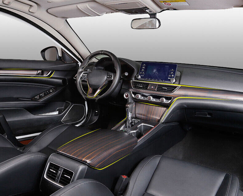 Fits For Honda Accord 20182022 Matt Wood Grain Inner Door Panel Cover