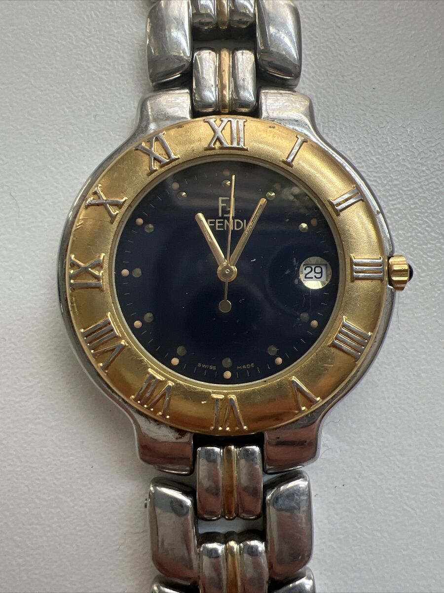 Vintage Genuine FENDI Orologi 900 G Quartz Mens Watch Two Vintage Genuine FENDI Orologi 900 G Quartz Mens Watch Two