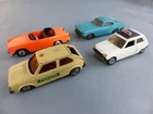 NOREV JET CAR lot of 4 cars Renault 5 auto school golf police Simca ocean