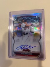 Javier Valdes 2023 Bowman Chrome CPA-JVS 1st Refractor Auto RC /499 Braves