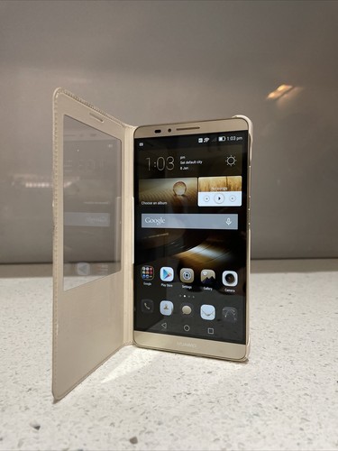Huawei Ascend Mate 7, 32GB, 6” Android Smartphone Gold DUAL SIM Folio Case /NS - 第 2/12 張圖片