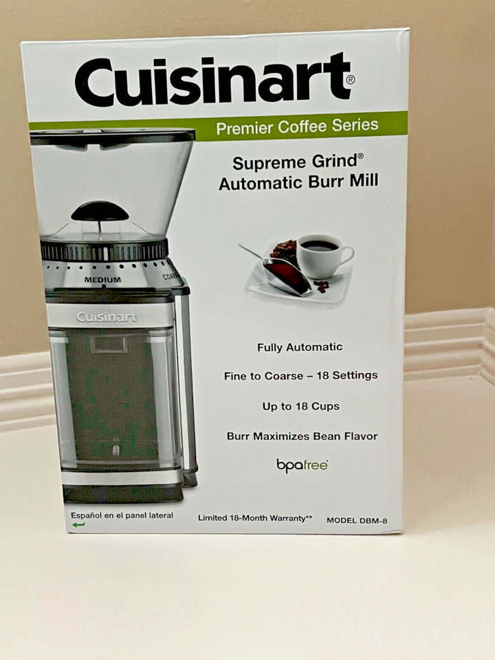 Electric Coffee Grinder Cuisinart DBM-T10 Touchscreen Burr Mill
