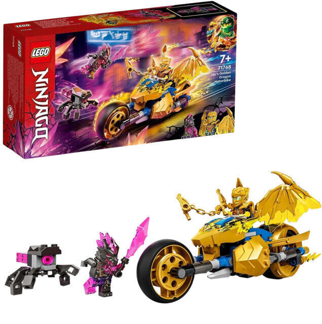 ブリキ飛行機 LEGO NINJAGO: Jay's Golden Dragon Motorbike (71768) for sale