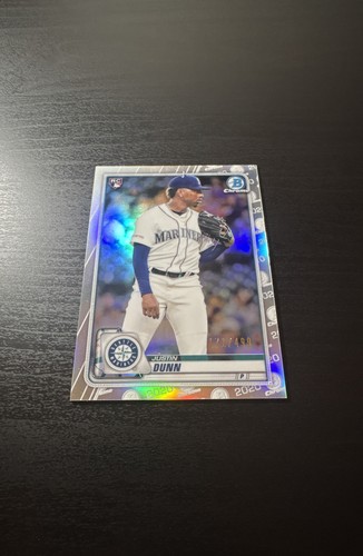 Justin Dunn #20 2020 Bowman Chrome card