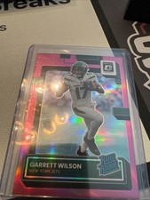 🔥🔥GARRETT WILSON 2022 Donruss Optic #206 Pink Holo Prizm Rated Rookie Jets🔥🔥