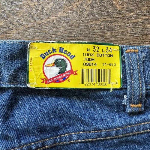 Deadstock Neu mit Etikett Vintage 90er Herren Größe 32" Duckhead Scovill Reißverschluss Jeans - Bild 3 von 11