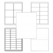Mailing Shipping Address Labels 8.5x5.5 Half Sheet Self Adhesive Round Corner US